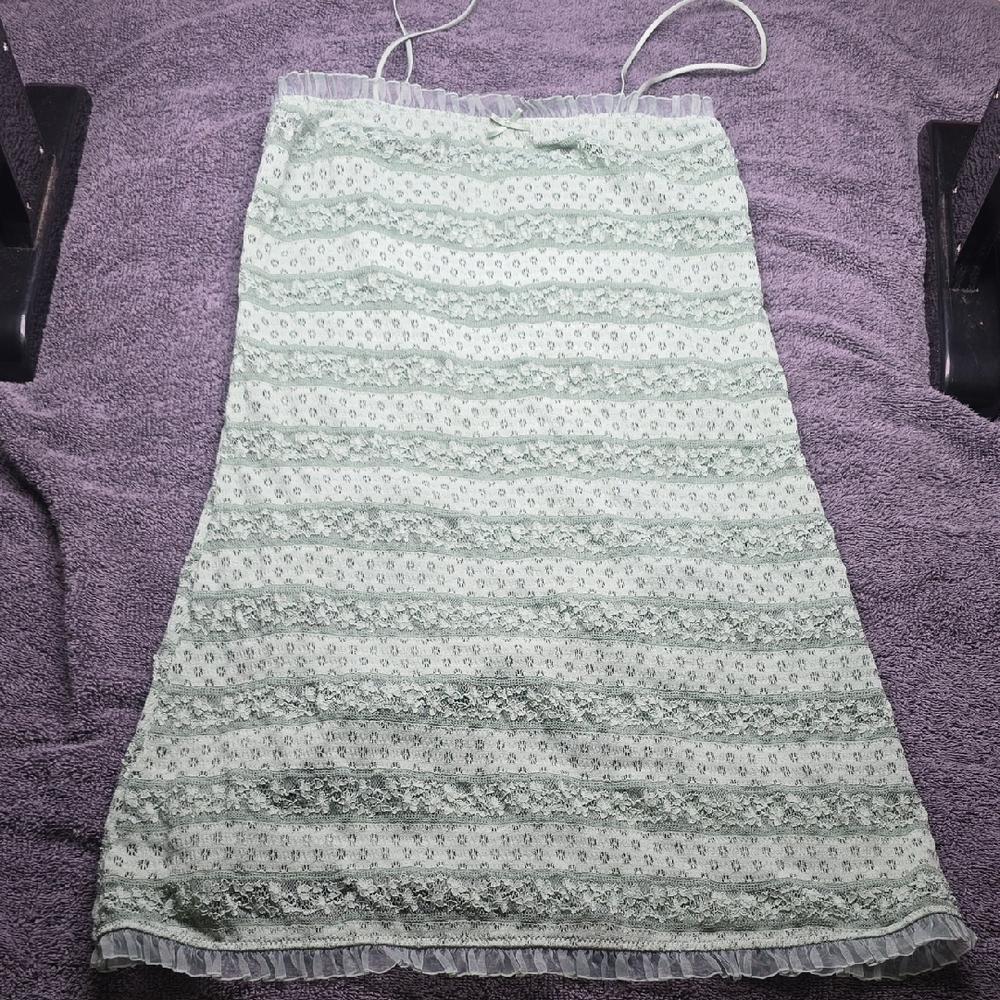 wild fable Mint Green Lace-Trim Slip Top